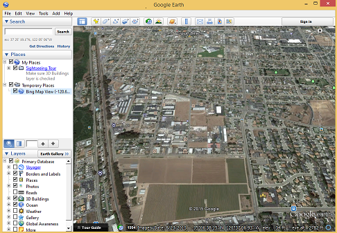 Enhanced Google Earth View