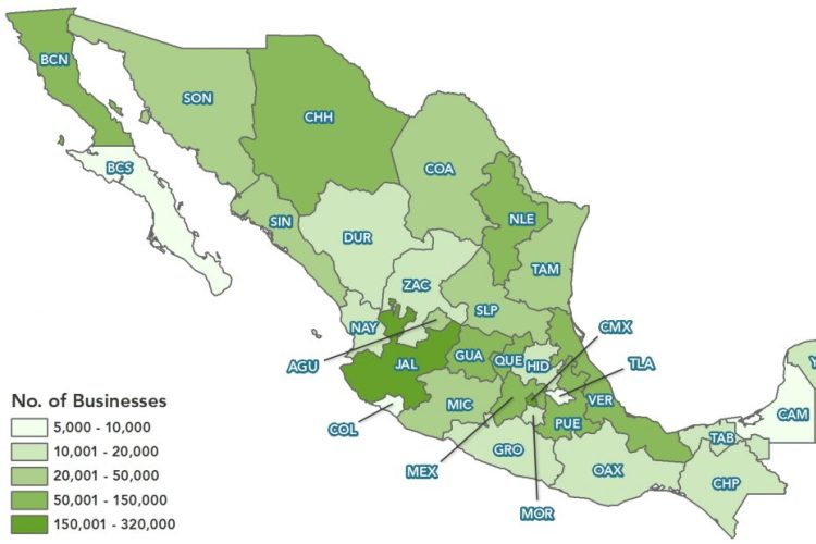 Mexico Business Data - Coverage Map